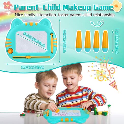 لوحة الرسم المغناطيسي للأطفال الصغار 1-3 ، ألعاب الأطفال الصغار 2-3 ، لعبة Magna Mess Free Doodle Board Pad Toy ، حفر ألعابًا تعليمية ملونة لـ 1 2 2 3 سنوات من الأولاد عيد ميلاد هدية عيد ميلاد in Kuwait