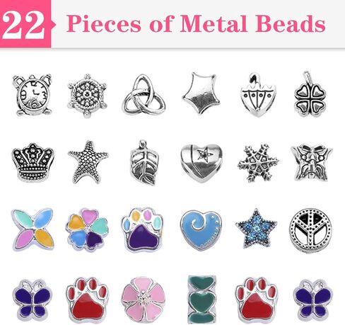 VICTLOV Charm Bracelet Making Kit, DIY Craft for Girls, Unicorn/Mermaid Crafts Gifts Set for Arts and Crafts for Girls Teens Ages 5-12 in Saudi Arabia