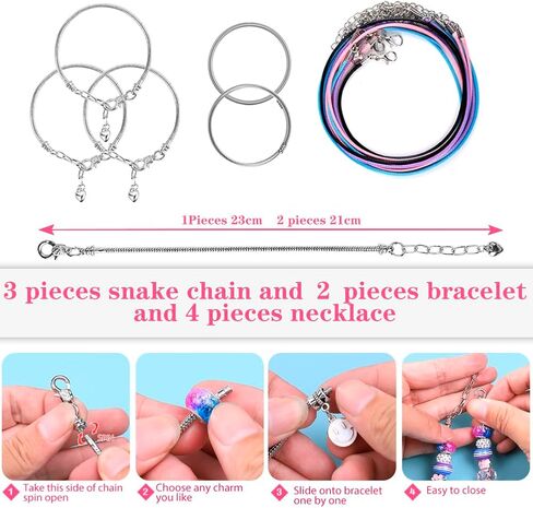 VICTLOV Charm Bracelet Making Kit, DIY Craft for Girls, Unicorn/Mermaid Crafts Gifts Set for Arts and Crafts for Girls Teens Ages 5-12 in Saudi Arabia