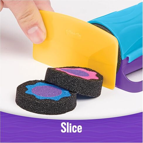 Kinetic Sand, Squish N’ Create Playset with 13.5oz Blue, Yellow & Pink Play Sand, 5 Tools, Sensory Toys for Kids Ages 3 and up in Kuwait
