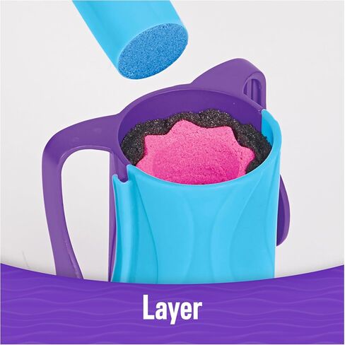 Kinetic Sand, Squish N’ Create Playset with 13.5oz Blue, Yellow & Pink Play Sand, 5 Tools, Sensory Toys for Kids Ages 3 and up in Kuwait