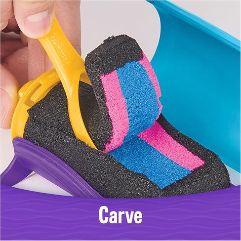 Kinetic Sand, Squish N’ Create Playset with 13.5oz Blue, Yellow & Pink Play Sand, 5 Tools, Sensory Toys for Kids Ages 3 and up in Kuwait