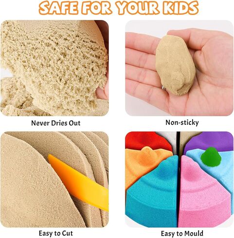 NiToy FlexiSand 11lbs Toy Sand Self-Sticking Non-Toxic Moldable, Hot Pink in Saudi Arabia