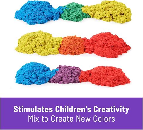 Kinetic Sand, Castle Containers 10-Color Pack of Play Sand for Party Favors, Goodie Bags, Sensory Toys for Kids Ages 3 and up in Saudi Arabia