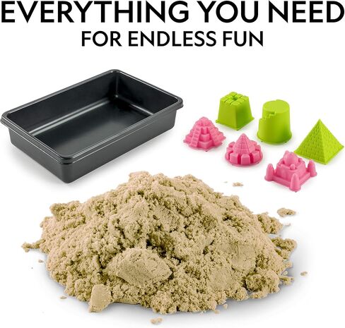 ناشيونال جيوغرافيك 6 رطل حزمة التحرير والسرد القمر - 2 رطل. كل من الرمل الأزرق والأرجواني والطبيعي مع قوالب القلعة - A FUN NO MASTER ACTICORY ، مجموعة لعب الرمال المزيفة (Amazon Exclusive) in Kuwait