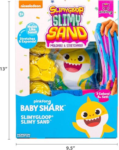 Horizon Group USA Bluey SLIMYGLOOP Slimy Sand Mold & Play Creations, 8-Piece Playset, 3 Scented Colors, Sensory Activity for Kids Ages 3, 4, 5, 6, 7, 8, Multi, Medium in Kuwait