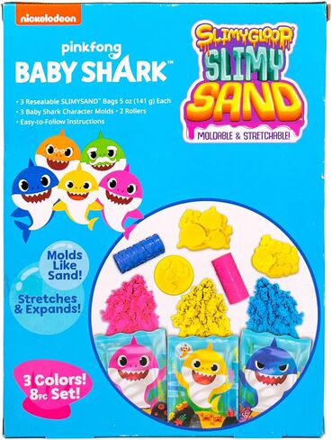 Horizon Group USA Bluey SLIMYGLOOP Slimy Sand Mold & Play Creations, 8-Piece Playset, 3 Scented Colors, Sensory Activity for Kids Ages 3, 4, 5, 6, 7, 8, Multi, Medium in Kuwait