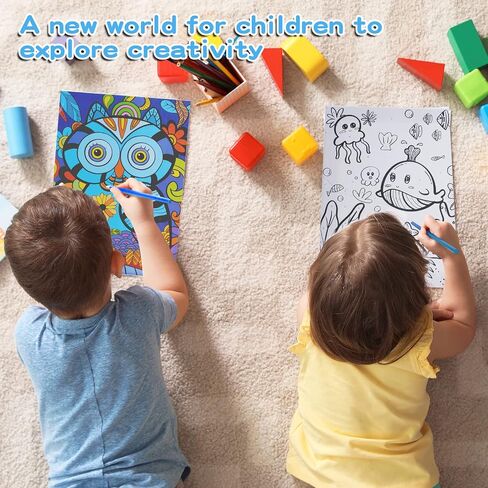 3 Pack Paint by Numbers for Kids Ages 8-12, 10*8"Color by Number for Kids Framed Canvas with 18 Acrylic Paint Pots and 6 Brushes, Kids'paint by number, Arts and Crafts Art Supplies for Kids 9-12 in Saudi Arabia