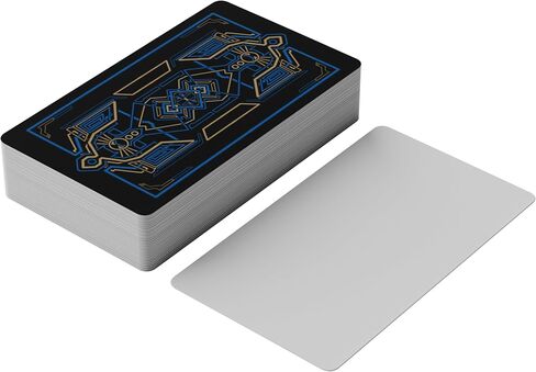 Blank Tarot Cards with Design on Back - Create Your Own DIY Oracle Cards - 80 Customizable Blank Tarot Oracle Cards to Write on - 2.75" x 4.75" (Black with Gold Foil Moon Design) in Kuwait