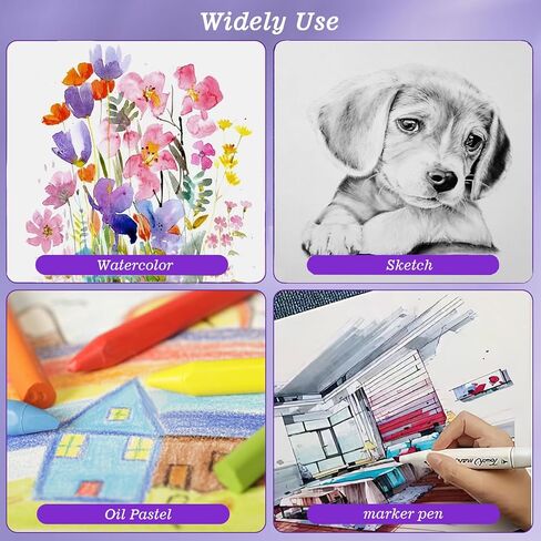 60 Sheets Watercolor Paper, 5 x 7 Inch Cold Press 300GSM/ 140LB Water Color Paper Bulk for Kids Child Adults, Small Off-White Watercolor Drawing Paint Paper for Art Drawing Supplies in Saudi Arabia