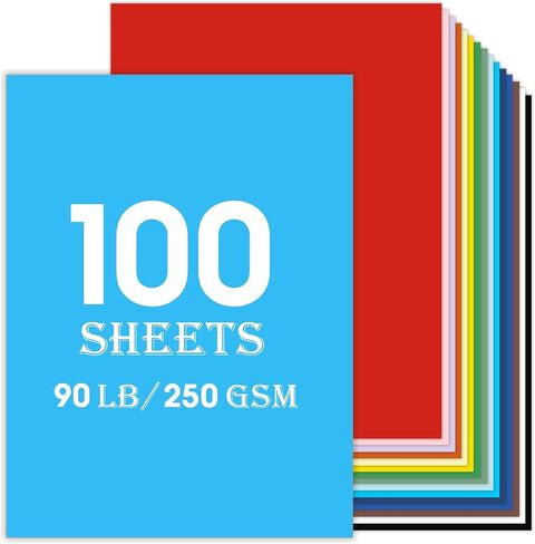 11x17 Large Cardstock A3 Color Paper Colored Card Stock 100 Sheets Multi-Color Poster Paper Sheets 20 Colors 80lb Thick Printer Paper Display Board for Art and Crafts, Exhibits in Saudi Arabia