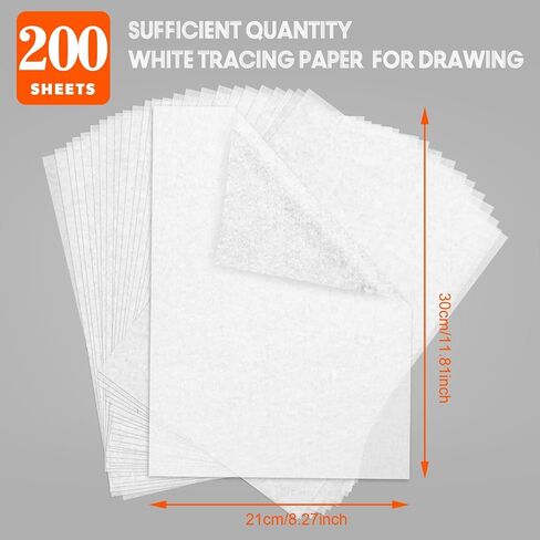 Transfer Paper Tracing Paper - PSLER Translucent on Artist Lettering Sketch Drawing for Pencil Ink Markers (Transparent) in Kuwait