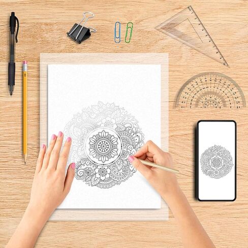 Transfer Paper Tracing Paper - PSLER Translucent on Artist Lettering Sketch Drawing for Pencil Ink Markers (Transparent) in Kuwait