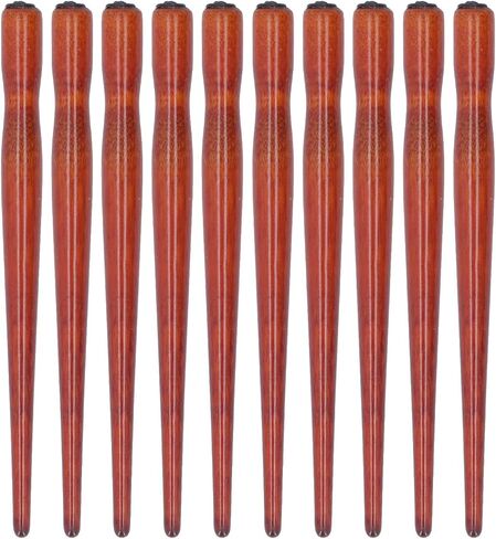 10 PCS DIP PEN NIB حامل ، مريح قبضة خشبية القلم القلم النقش الفنان الفنان الحبر الرسم كتابة PENHOLEDER for Art Paint in Kuwait