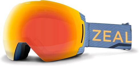 نظارات Zeal Optics Cloudfall XL للتزلج والتزحلق على الجليد للرجال والنساء مع عدسات إضافية قابلة للتبديل، OTG، مضادة للضباب، مرآة ليل داكن/يشم in Kuwait