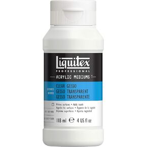 Liquitex Professional Gesso Surface Prep Medium, 3.78L (128-oz), Clear