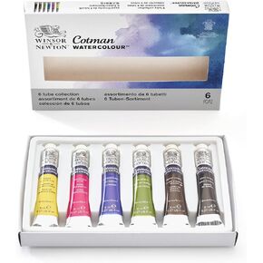 Winsor & Newton Cotman Watercolor Paint Set, 20 Colors, 5ml (0.17-oz) Tubes