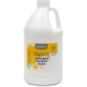 Handy Art Little Masters Washable Tempera Paint, 64 Fl Oz (Pack of 1), White
