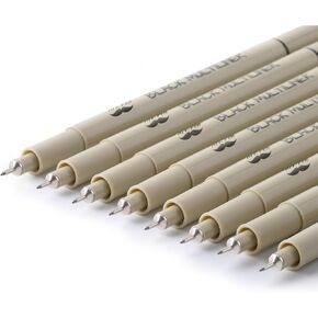 Mr. Pen- Black Fineliners, 0.25mm, 4 Pack, Bible Pens No Bleed, Fine Tip, Ultra Fine, Black Art Pens