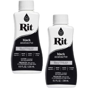Rit All-Purpose Liquid Dye, 8 Ounce, Black - 2 Pack