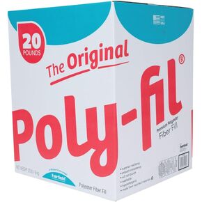 Fairfield The Original Poly-Fil, Premium Polyester Fiber Fill, Soft Pillow Stuffing, Stuffing for Stuffed Animals, Toys, Cloud Decorations, and More, Machine-Washable Poly-Fil Fiber Fill, 32-ounce Bag