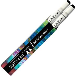 Fabric Pens for Clothes - Pack of 24 No Fade, Fabric Markers Permanent for Clothes - No Bleed, Machine Washable Shoe Markers for Fabric Decorating - Laundry Marker, Erases Stains Easily