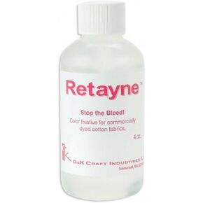G&K Craft Retayne Color Fixative 16 oz. | Best Liquid Color Fixative for Dyed Cotton, Linen and Rayon Fabrics