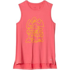Terry Tech Bike Tank - Womens Sleeveless Cycling Top Crew Neck Relaxed Fit UPF 50+ Active Multi Sport Performance Top