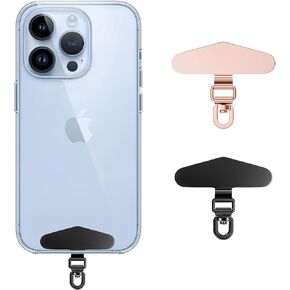 Heavy Duty Phone Tether Tab - 4 Pack Metal Phone Tether Tab for iPhone | Metal Phone Tether for Full Phone Cases
