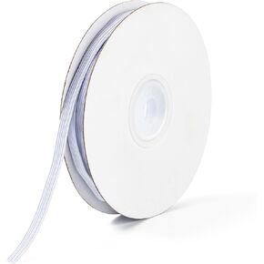 XKDOUS 1/4 Inch 11 Yards Elastic Band for Sewing, White Knit Elastic Bands Cord for Sewing Waistband and Pants Waist, High Elasticity