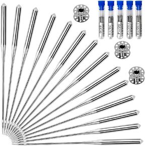 50PCS Sewing Machine Needles, Universal Sewing Machine Needle for Singer, Brother, Janome, Varmax, Needles for Sewing Machine with Sizes HAX1 65/9, 75/11, 90/14, 100/16, 110/18