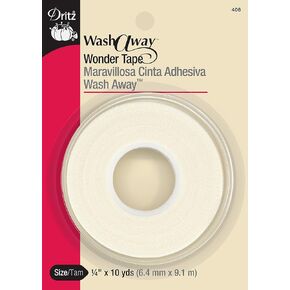 Dritz Wash Away Wonder Tape, 1/4-Inch by 10-Yards, White