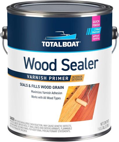 Totalboat Wood Sealer - Sanding Sanding Sanding Marine و Pre Prenish Primer للقوارب والخشب (كوارت) in Saudi Arabia