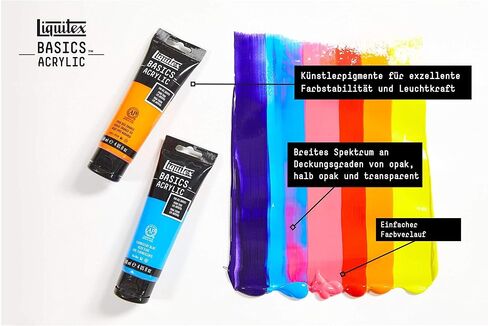 Liquitex BASICS Acrylic Paint, 250ml (8.5-oz) Tube, Titanium White in Kuwait