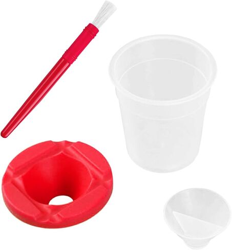 10pcs Paint Cups with Lids for Kids, Spill Proof Learning Color Cups for Young Artist in Kuwait