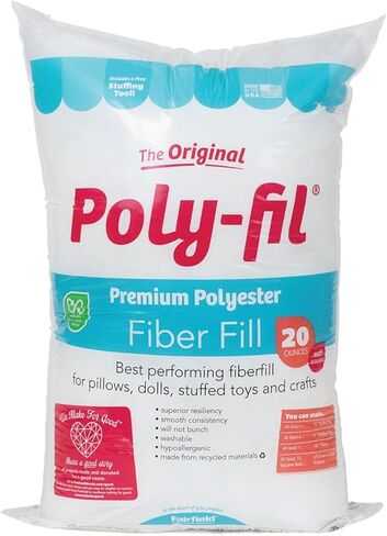 Fairfield The Poly-FIL الأصلي ، وملء ألياف البوليستر الممتازة ، وحشو وسادة ناعمة ، وحشو للحيوانات المحشو ، والألعاب ، والزخارف السحابية ، وأكثر من ذلك ، ملء الألياف البولي القابلة للغسل الآلي ، 32 أونصة. in Kuwait