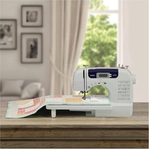 Brother CS7000X Computerized Sewing and Quilting Machine, 70 Built-in Stitches, LCD Display, Wide Table, 10 Included Feet, White in Saudi Arabia