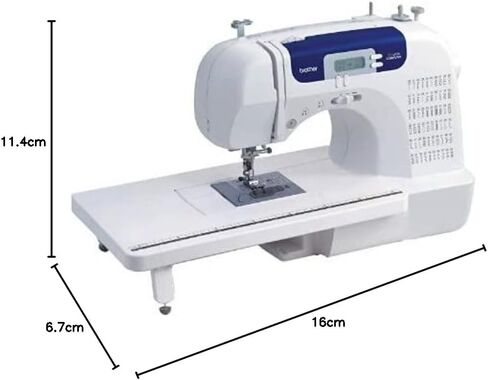 Brother CS7000X Computerized Sewing and Quilting Machine, 70 Built-in Stitches, LCD Display, Wide Table, 10 Included Feet, White in Saudi Arabia