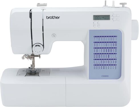 Brother CS5055 Computerized Sewing Machine, 60 Built-in Stitches, LCD Display, 7 Included Feet, White in Saudi Arabia