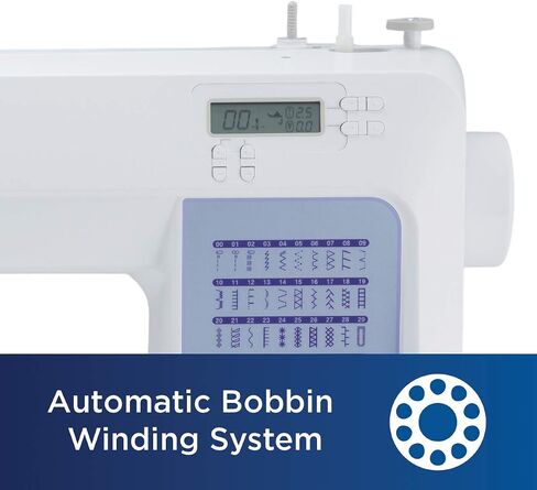 Brother CS5055 Computerized Sewing Machine, 60 Built-in Stitches, LCD Display, 7 Included Feet, White in Saudi Arabia