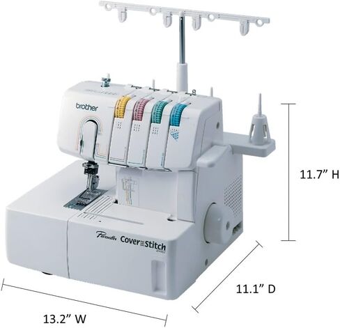 Brother Coverstitch Serger, 2340CV, Sturdy Metal Frame, 1,100 Stitches Per Minute, Trim Trap, Included Snap-on Presser Feet in Saudi Arabia