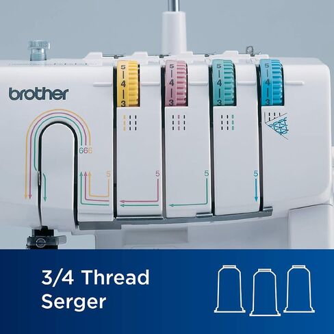 Brother Coverstitch Serger, 2340CV, Sturdy Metal Frame, 1,100 Stitches Per Minute, Trim Trap, Included Snap-on Presser Feet in Saudi Arabia