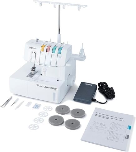 Brother Coverstitch Serger, 2340CV, Sturdy Metal Frame, 1,100 Stitches Per Minute, Trim Trap, Included Snap-on Presser Feet in Saudi Arabia