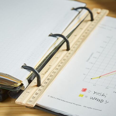 Fiskars Wood Ruler - 12" Straight Edge Ruler for Kids - Back to School Supplies for Students in Saudi Arabia