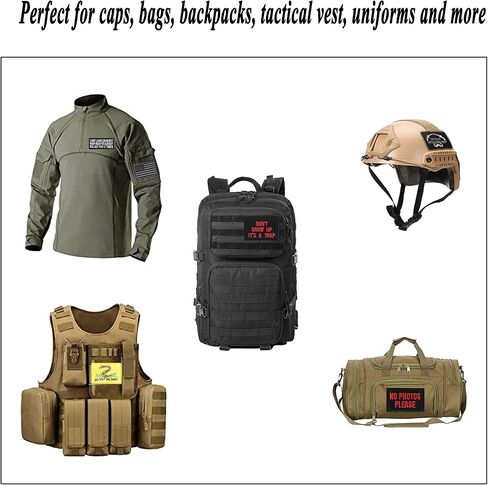 Hargs 20pcs Funny Tactical Morale Patches Pack, Hook & Loop Patches Set for Caps, Bags, Backpacks, Vest, Military Uniforms,Tactical Gears Etc in Kuwait