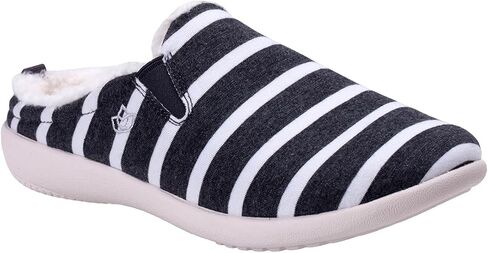 Spenco Women's Dundee Striped Slipper, Blue/White, 7.5 in Saudi Arabia