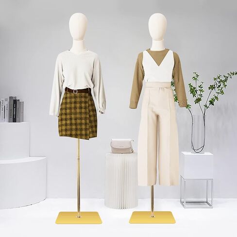 Male Dress Form Half Body Mannequin Torso Clothing Manikin for Market Shop Window Display 61"~78" Height Adjustable in Kuwait