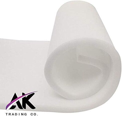 AK TRADING CO. Upholstery High Density 2" Height x 24" Width x 72" Length-Home or Commercial Use Seat Replacement Cushion-Made in USA Foam, 2x24x72 in Saudi Arabia