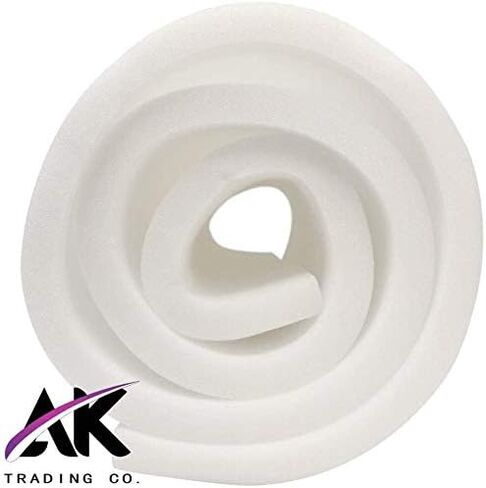 AK TRADING CO. Upholstery High Density 2" Height x 24" Width x 72" Length-Home or Commercial Use Seat Replacement Cushion-Made in USA Foam, 2x24x72 in Saudi Arabia