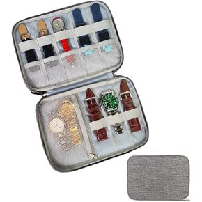 LELEVTXP Watch Case Wearproof Watch Band Organizer Bag Watch Box for Watch Bands and Accessories